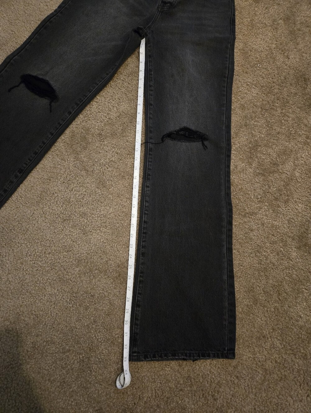 KanCan Black Distressed 90's Flare Jeans - Picture 6 of 9